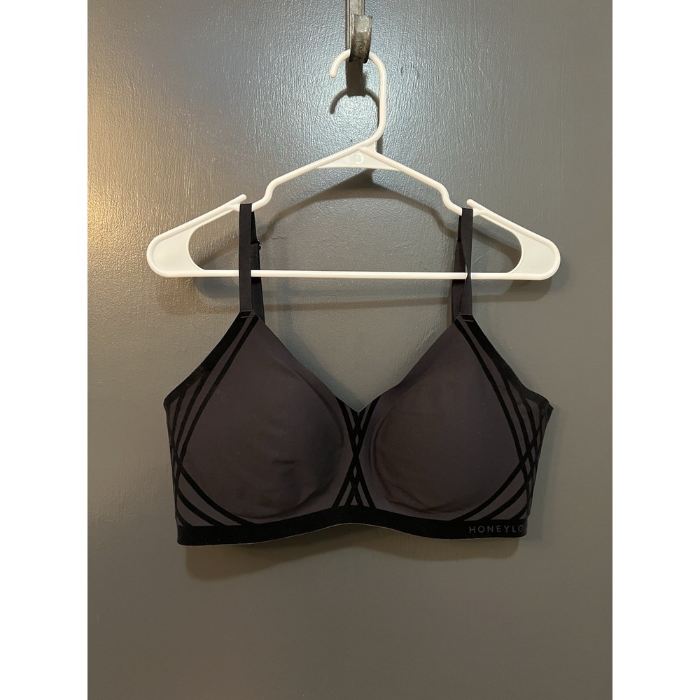 HONEYLOVE SILHOUETTE WIRELESS BRA VAMP SIZE XL BLACK